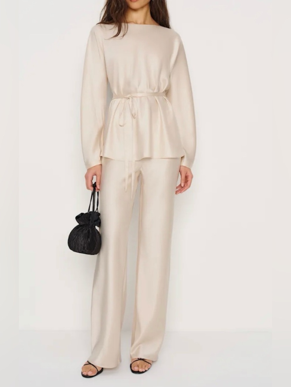 Reformation Aubrey Satin Two Piece NEW NWT